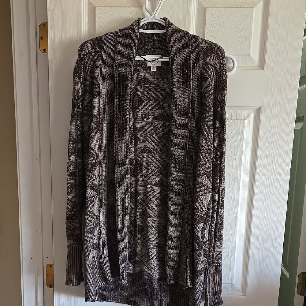Women's Brown Patterned Sweater